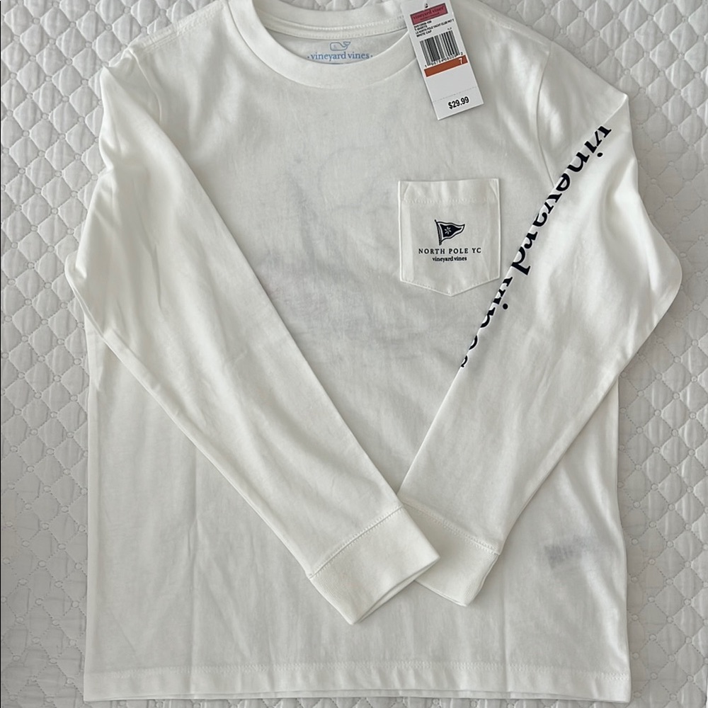 NWT VV boys size 7 Xmas long sleeve “North Pole Yacht Club”